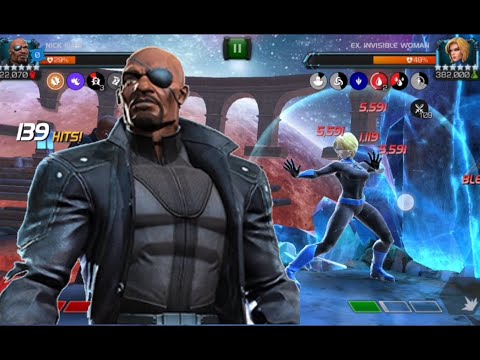 Nick Fury SOLO'S Abyss Invisible Woman - MARVEL Contest of Champions