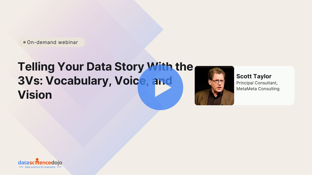 3Vs of Data | Data Storytelling and Visualization | Data Analytics | Community Webinar