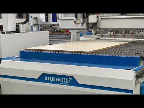 Nesting CNC Router Machine with Drill Block and 2 Spindles