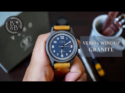Vero x WindUp Granite 38 - Innovative Crown Design & Made in the USA - Beans & Bezels