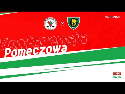 Konferencja prasowa po meczu ECB Zagłębie Sosnowiec - GKS Katowice.