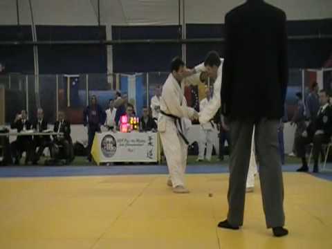 Nagewaza match 2 at 2009 Pan Am Masters Judo Championships