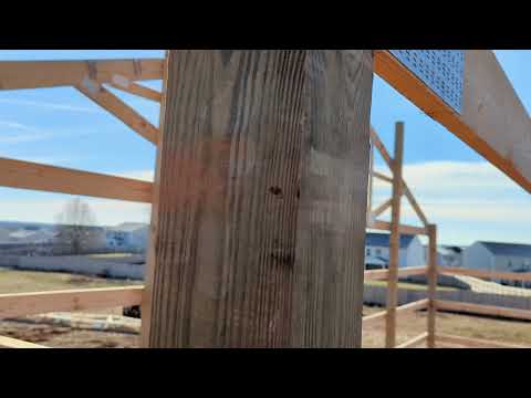 40 x 80 Garage Build 2 - truss install and running perlins