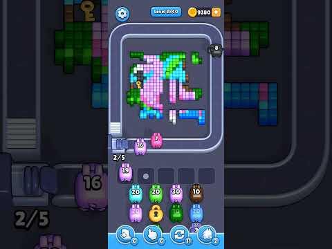 Pixel Flow Level 2840 Walkthrough