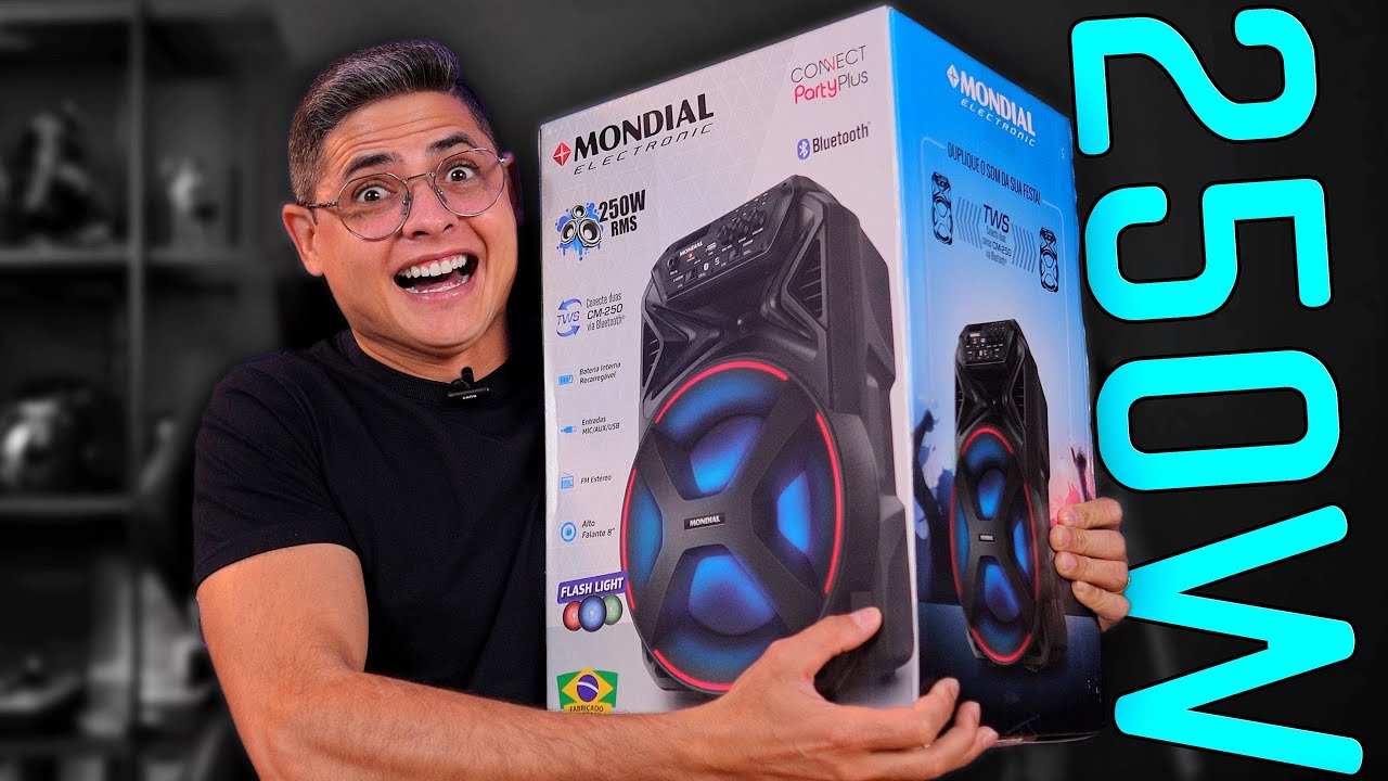 COMPREI ESSA CAIXA DE SOM BARATINHA! Mondial CM-250 É BOA? Unboxing e Impressões