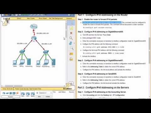 7.2.4.9 Packet Tracer - Configuring IPv6 Addressing.pka.mp4