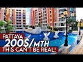 200 Pattaya Condo Tour Cheap Condo Rental Thailand