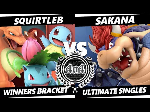 4o4 Smash Night 100 - EVC| squirtleB (Pokemon Trainer) vs Sakana (Bowser) - Winners Round 3