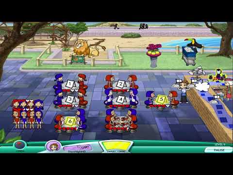 Diner Dash 4: Hometown Hero Walkthrough - Level #9 - Safari Cafe at the Zoo - Great Shape
