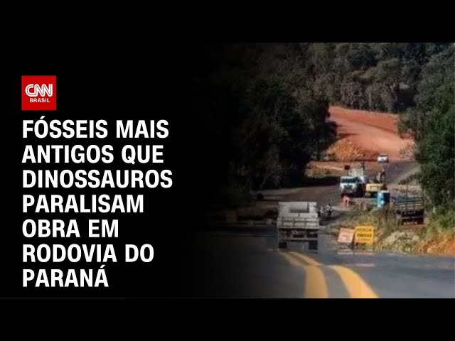 PR: Obra em rodovia é interditada por fósseis mais antigos que dinossauros | CNN NOVO DIA