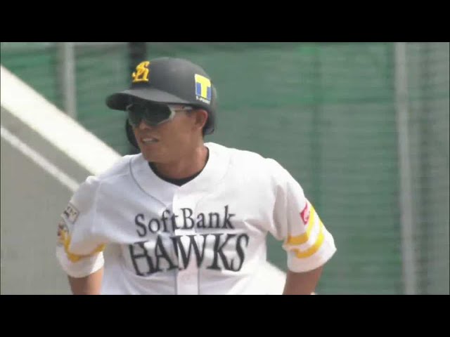 【ファーム】ホークス・釜元 走者一掃のタイムリー3ベースヒットで先制!! 2021/5/25 H-T(ファーム)