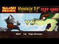 Smash Remix Classic Mode Remix 1P Gameplay With Wolf VERY HARD