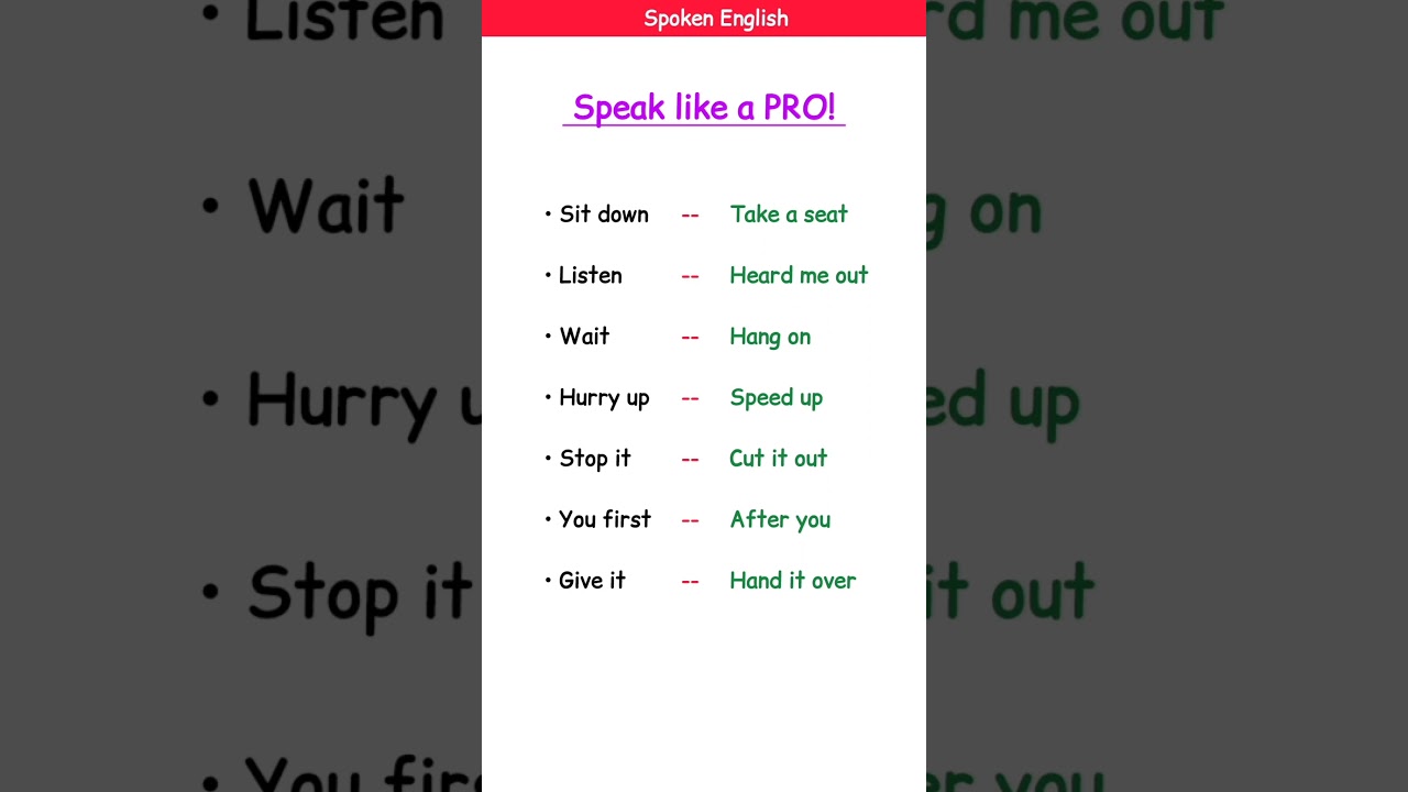Basic vs Advanced English Expressions || Speak Like a Native with Common Conversational Phrases