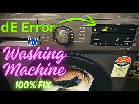 dE Error in Washing machine - LG & Samsung Washing Machine dE Error Fix 100 %