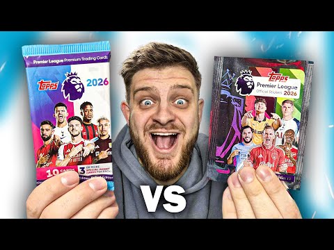 CARDS vs STICKERS - TOPPS PREMIER LEAGUE PACK BATTLE! (Which is BETTER?!)