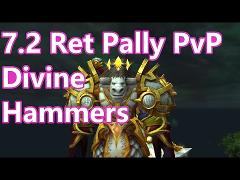WoW - 7.2 Ret Pally PvP - Trying Divine Hammer - Battleground w/Commentary (Live)
