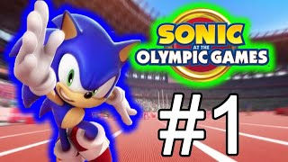 Sonic At The Olympic Games Tokyo 2021 - Gameplay Walkthrough Part 1 - Story Mode - ( Team Racing )!!