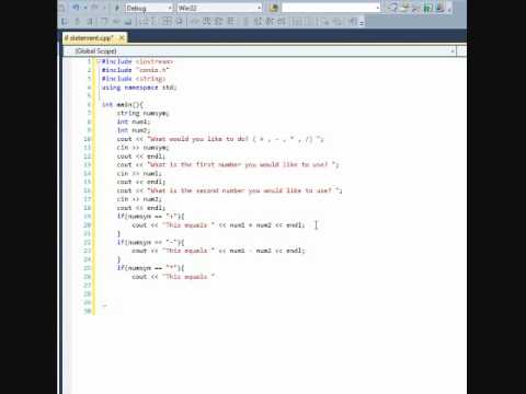 Microsoft Visual C++ 2010 Express Edition Tutorial 5 - If Statement