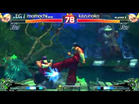 SSF4 AE: Momochi (Yun) vs Kazunoko (Yun) - Godsgarden 4