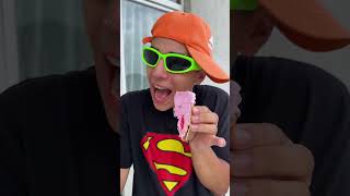 🤠Guka Shared An Ice Cream Cone With His SISTER 🙋#shorts #viral #gukafamilyshow 