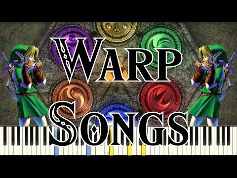 The Legend of Zelda: Ocarina of Time - Warp Songs - Piano (Synthesia) Video