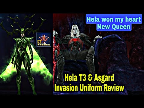 Hela T3 & Asgard Invasion Uniform Review | WBL Knull Test With Obelisk - Marvel Future Fight