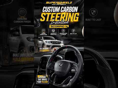ScorpioN carbon finished custom steering cover