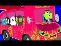 Monsters Wheels On The Bus Nursery Rhymes For Children Scary Bus Rhymes