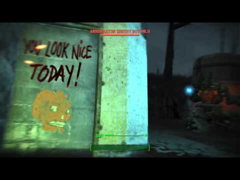 Fallout 4 - Gauss Rifle vs. Sentry Bot