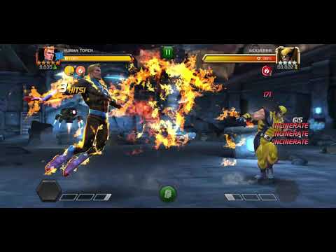 Human Torch vs ROL Wolverine - MCOC
