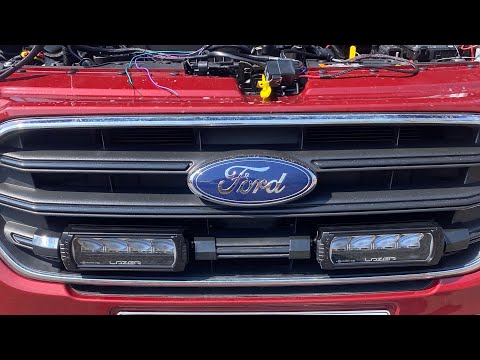 Transit custom lazer lamps install