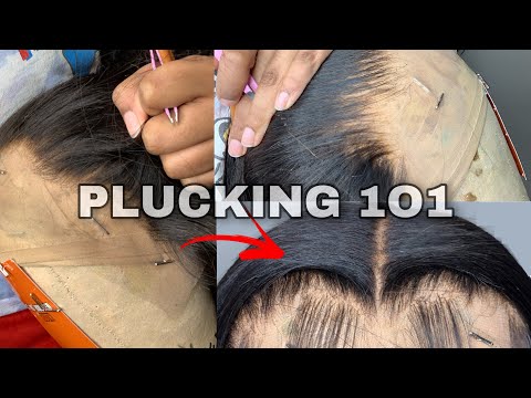 How to PLUCK YOUR LACE FRONTAL WIG| Beginner Friendly| VERY detailed .