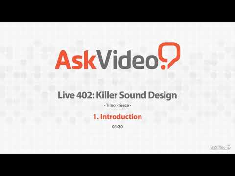 Killer Sound Design For Live 9 Video