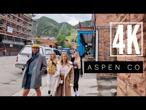 Aspen Colorado Walking Tour & Breathtaking Gondola Ride in 4K