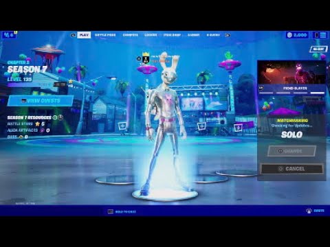 Fortnite GUGGIMON SILVER Skin PS5 gameplay