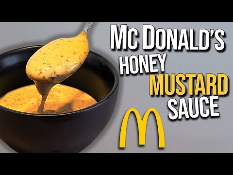 How to Make MCDONALD'S HONEY MUSTARD DIPPING SAUCE 🍯