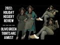 2022 HOLIDAY HOSIERY REVIEW OLIVE GREEN TIGHTS ARE A MUST