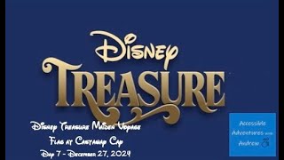 Disney Treasure Maiden Voyage - Ship's Flag at Castaway Cay - December 27 2024