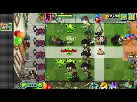 Plants vs Zombies 2 gameplay - Birthday Piñata Party - 8/5/2021