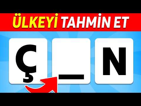 🌍 Eksik Verilen Kelimeleri TAHMİN ET 🚩 ŞEHİRLERLE KELİME BULMACA