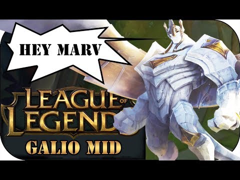 HEY MARVIN ;) GALIO MID 🎮 League of Legends A-Z Gameplay PowrotTV