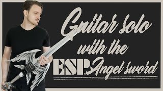 Video thumbnail for Guitar solo with the ESP Angel Sword by ShreddingIsNotACrime