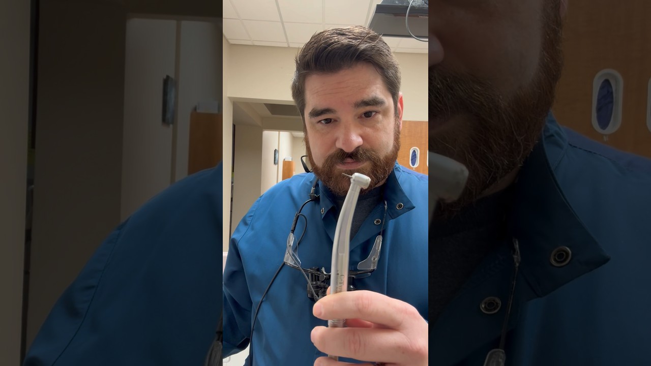 Air powered dental drills vs electric dental drills. Sound comparison