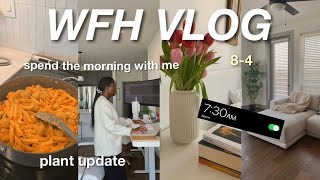 WORK FROM HOME VLOG | cooking, plant update, gym