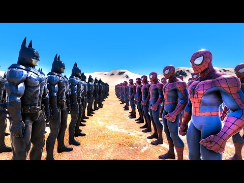 Örümcek Adam vs Batman Ordusu Ultimate Epic Battle Simulator