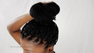 How To Do Your Own Single Box Braids On Yourself fast And In A Rush Tutorial Part 4