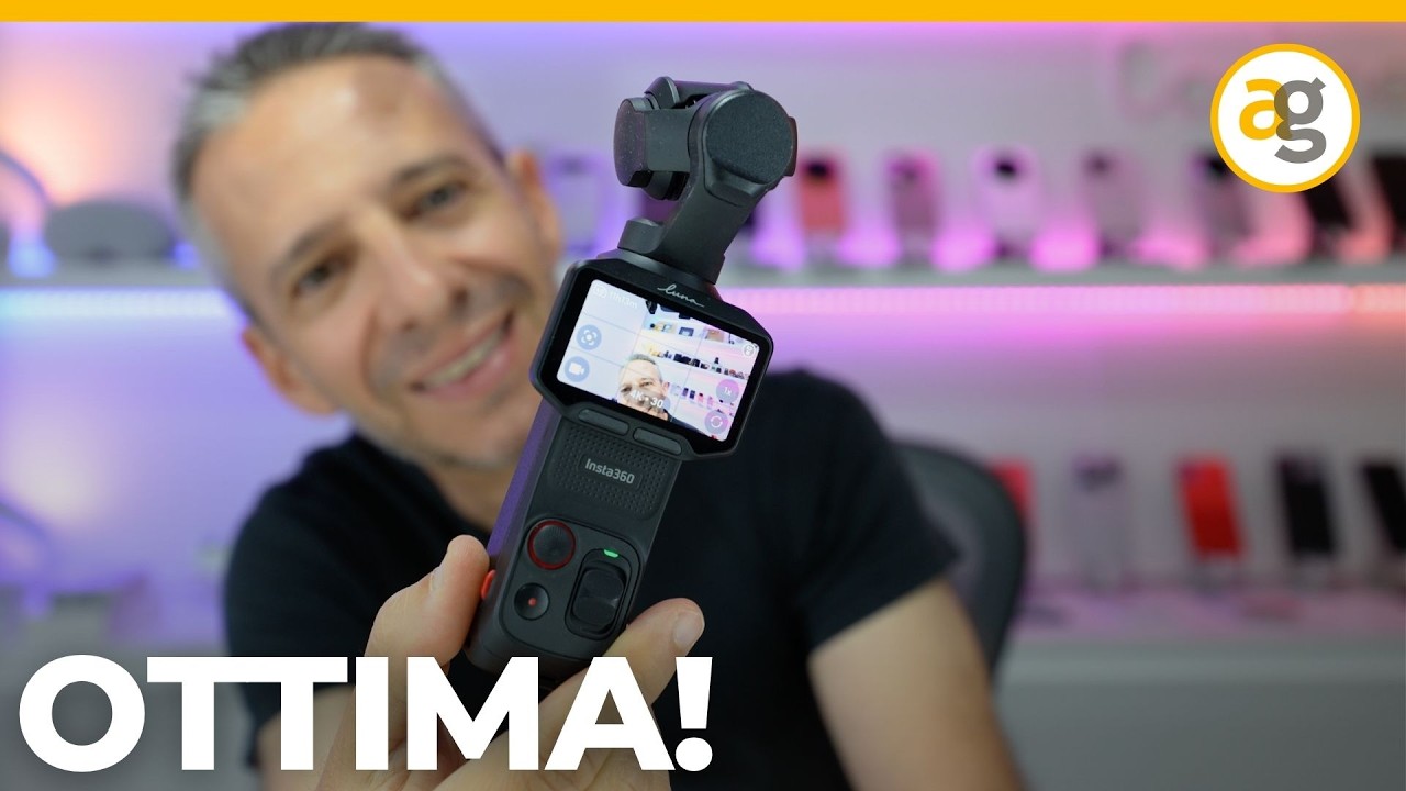 Recensione Insta360 Luna PRO Cam 8k, 1 pollice e stabilizzatore integrato
