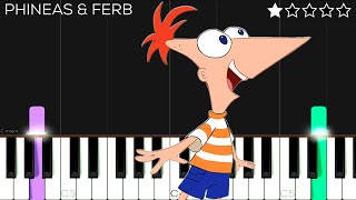 Phineas and Ferb Theme Song  EASY Piano Tutorial