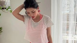 レースカバー/ショットパンツ/タンキニトップ/ショーツ4点セット水着 [SW1784]