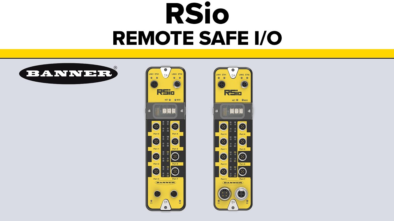 Banner's RSio Remote Safety I/O Block